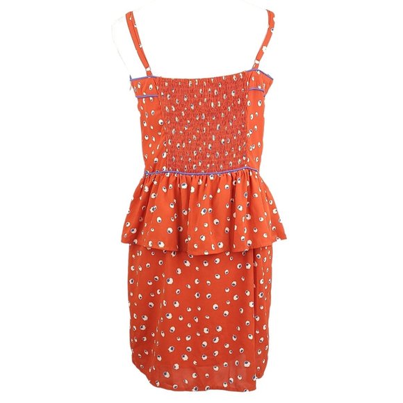 Pure Sugar Sundress Womens Size L Spaghetti Straps Red Blue Floral Dress NEW - Picture 4 of 11